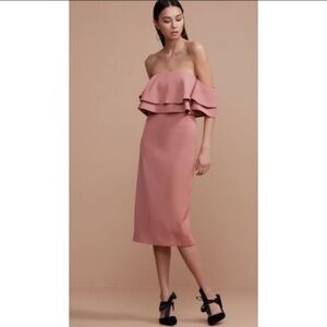 NEW KEEPSAKE The Label No Reason Ruffle Off The Shoulder Dress
